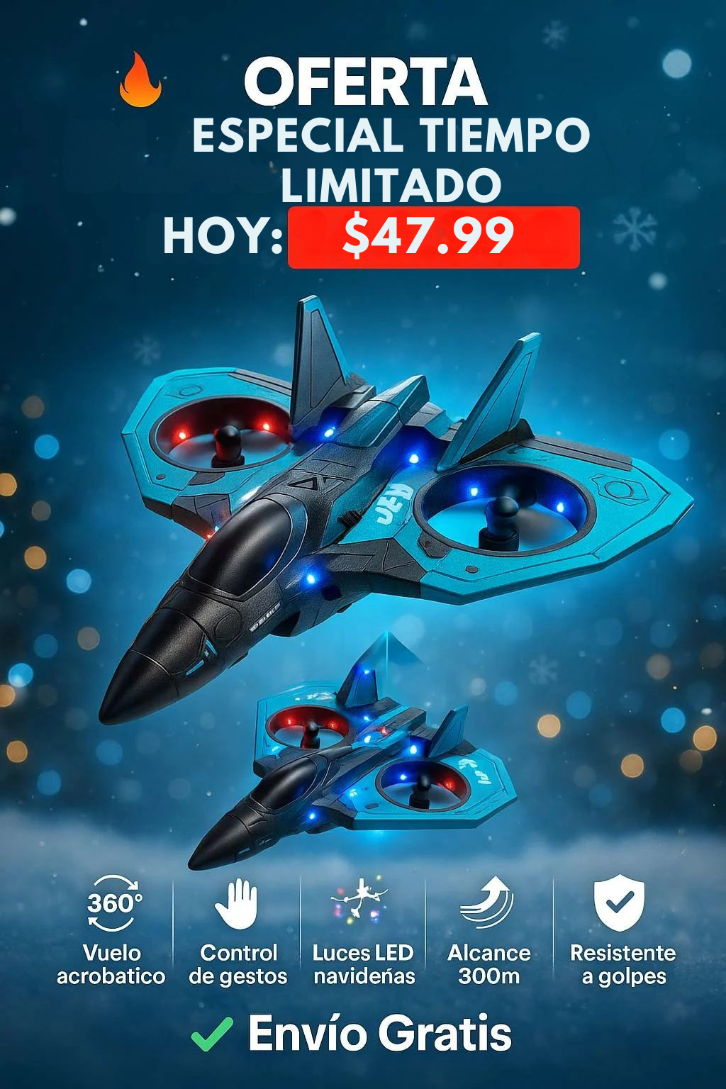 ✈️ AVIÓN RC ULTRA RESISTENTE 🔥